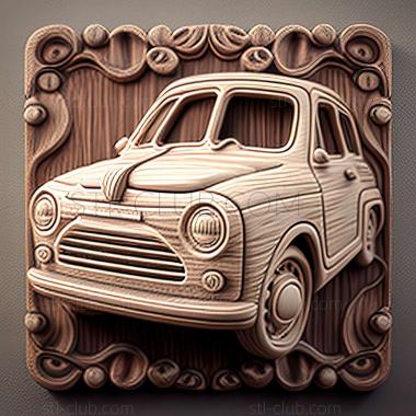 3D мадэль Fiat 600 (STL)